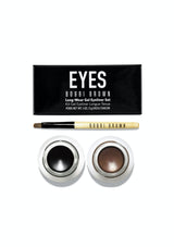 Bobbi Brown SET 2pc - Long-Wear Gel Eyeliner DUO w/ Brush - Black Ink & Sepia Ink