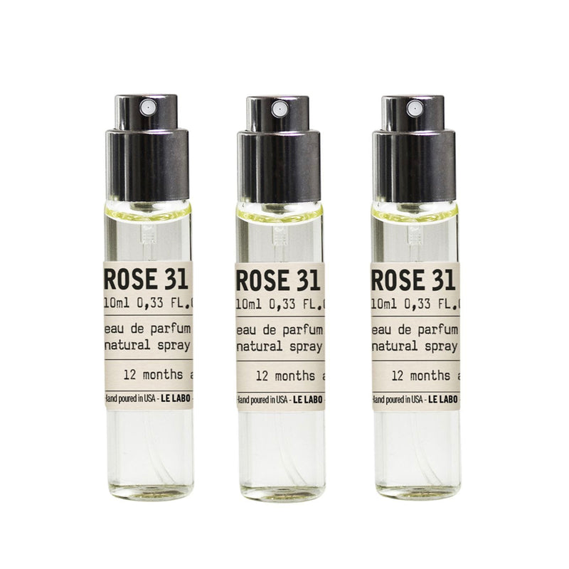 Le Labo Rose 31 Travel Tube Refill Kit/Set X3 0.33oz - 10ml each