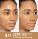 Smashbox Studio Skin Full Coverage 24 Hour Foundation - 3.35 - Medium Dark Warm - 1 oz