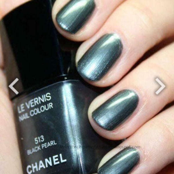 Chanel Nail Polish .4 oz - Black Pearl #513