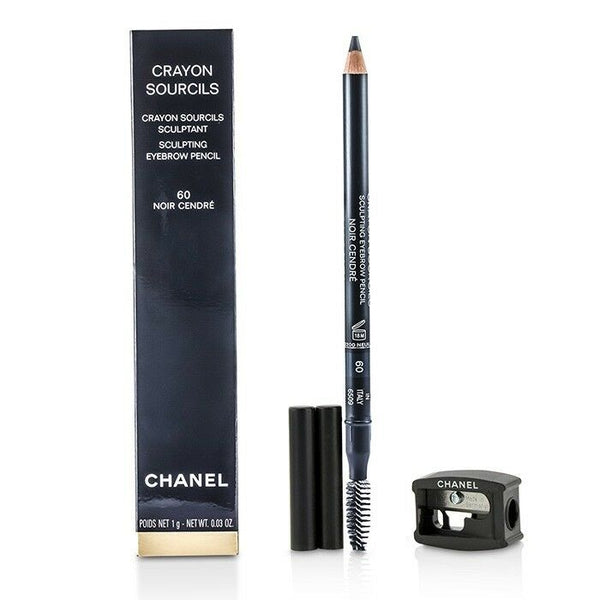 Chanel Sculpting Eyebrow Pencil - Noir Cendre 60 - Clear Plastic Case